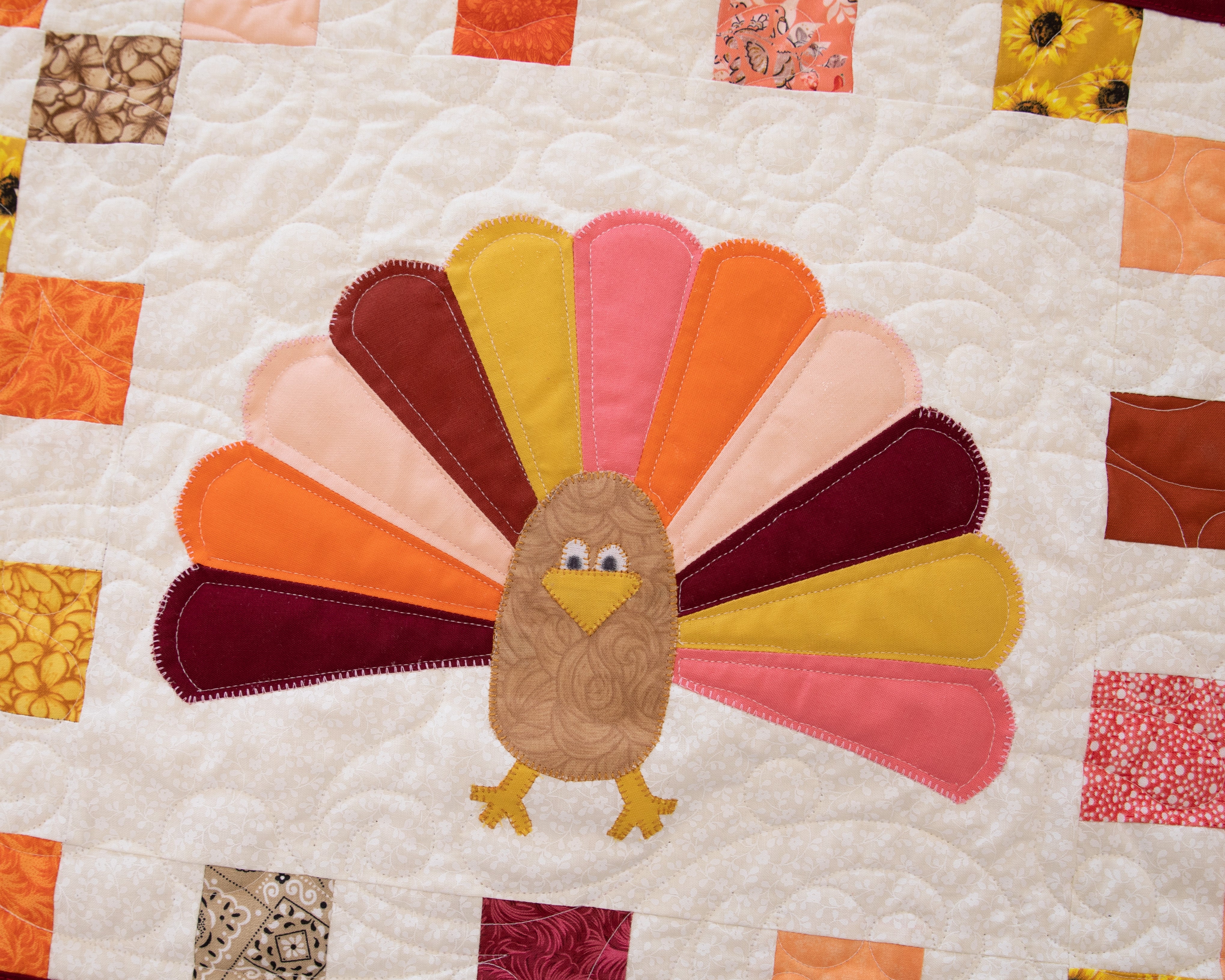 Turkey Quilted Table Runner Pattern