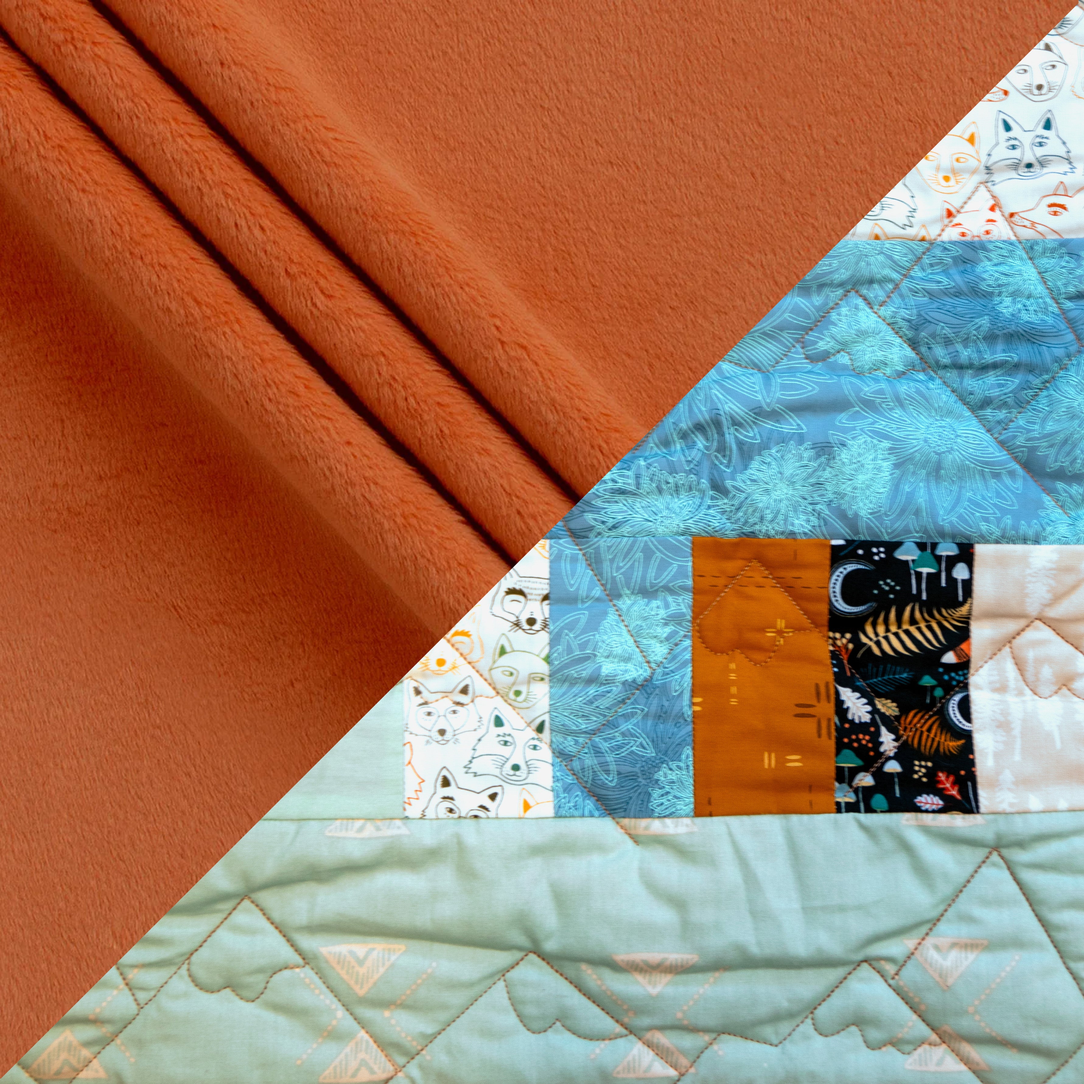 Bricks and Beams Quilt Kit - Timberline