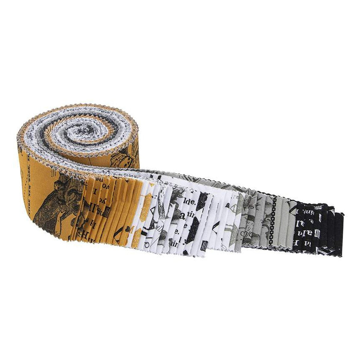 Mad Masquerade fabric jelly roll from Riley Blake Rollie Polie