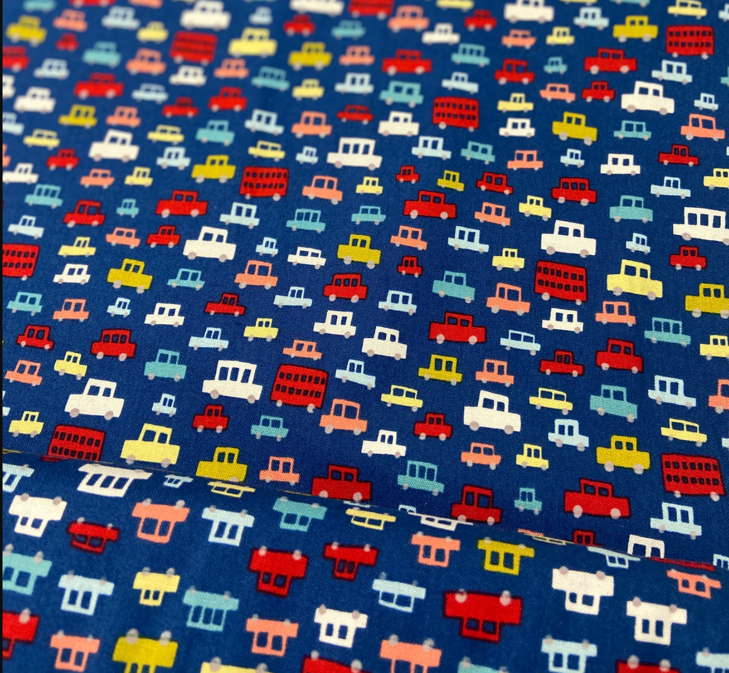 Little Blue Cars Minky by the yard Toot Toot by Michael Miller Fabrics