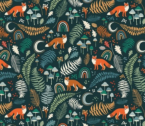 Wild Underbrush from Timberline Art Gallery Fox Fabric