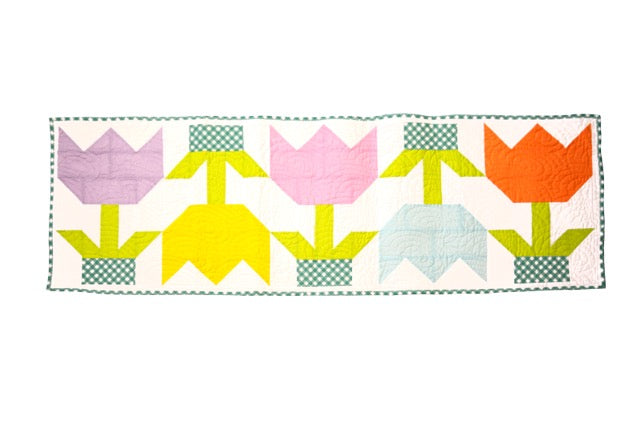 Spring Tulip Table Runner Pre-Cut Quilt Kit