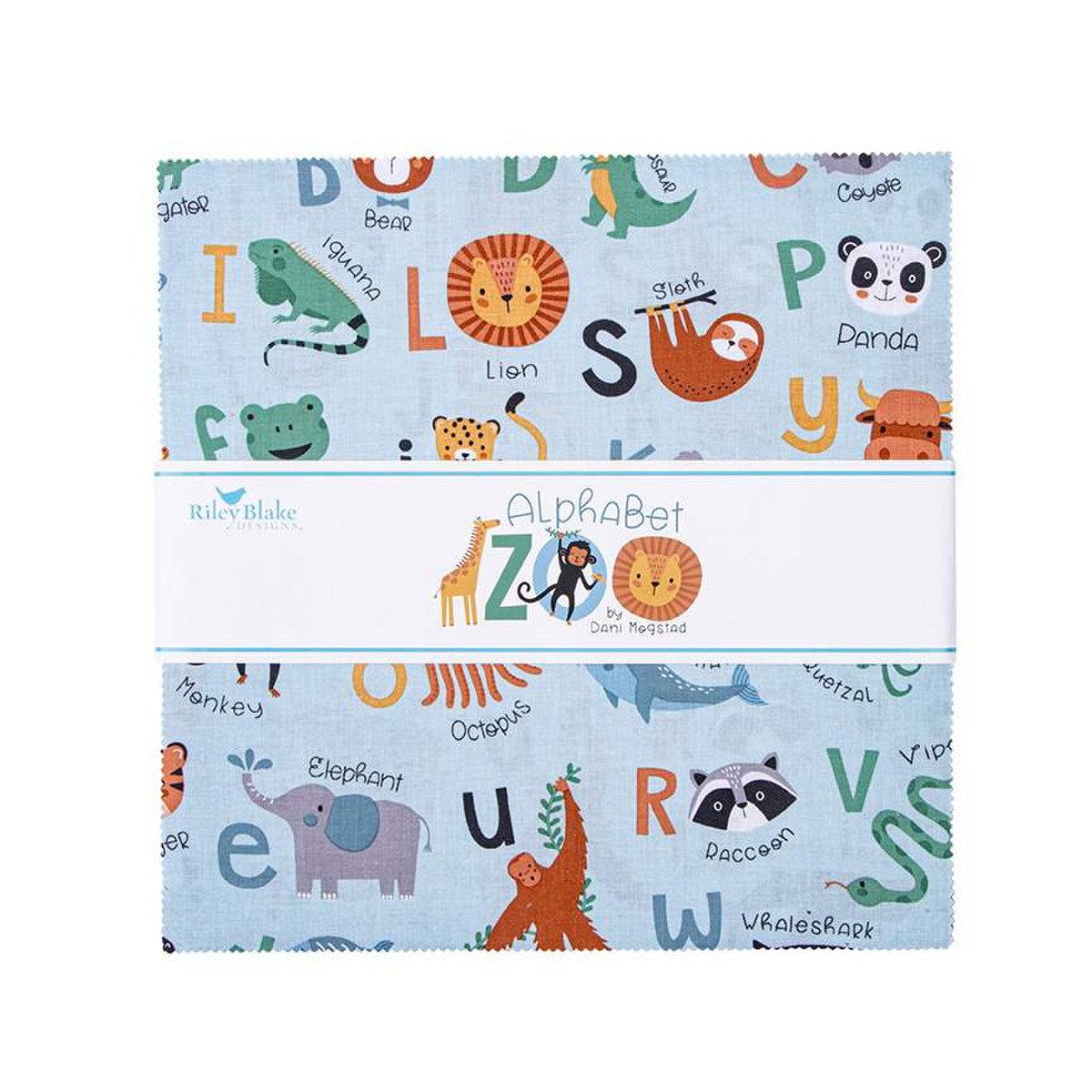 Alphabet Zoo Riley Blake 10 inch square pack