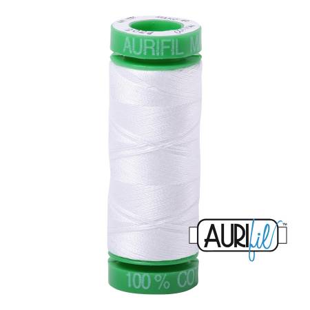 Aurifil Quilting Thread - 40 wt White #2024