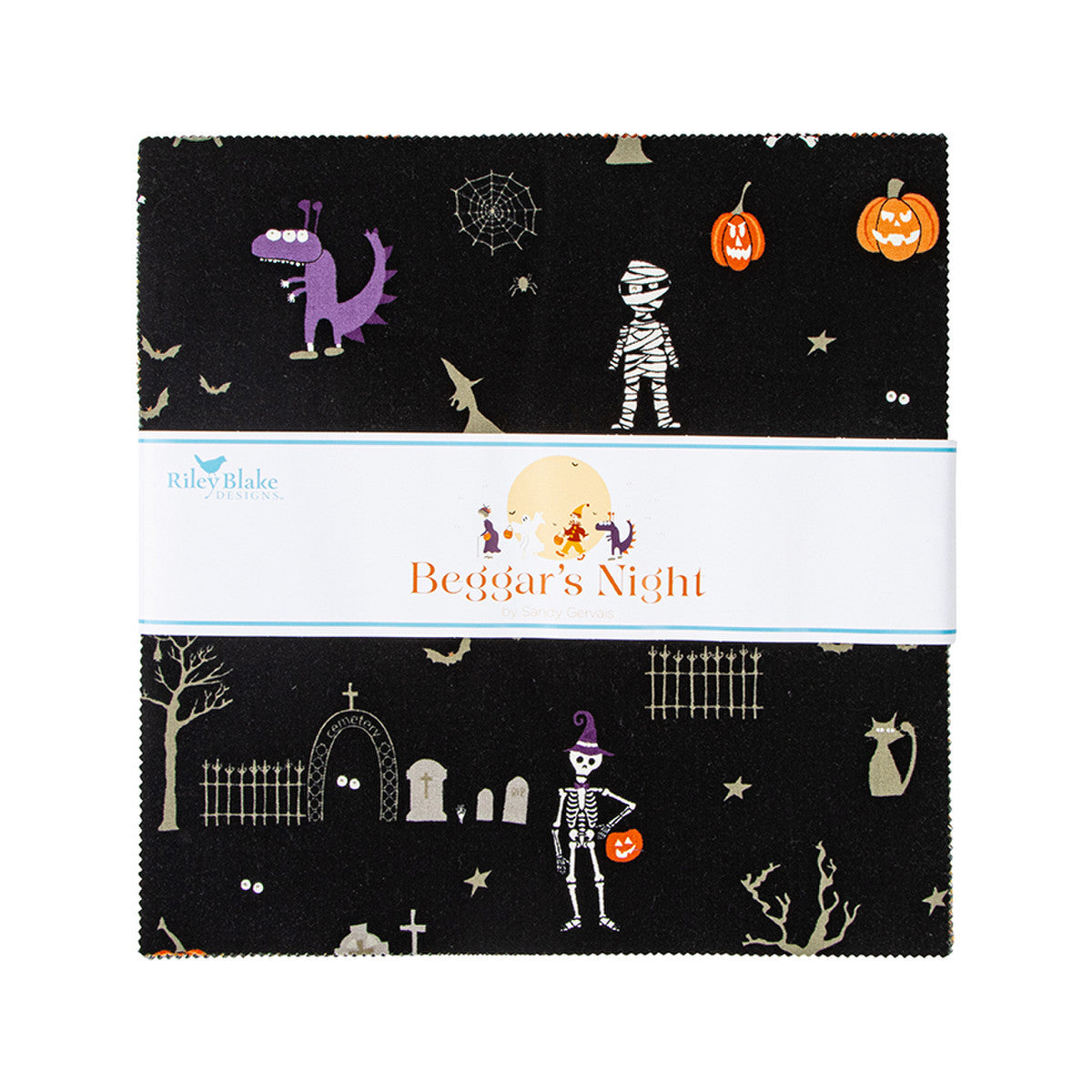 Beggar's Night 10 Inch Stacker Halloween fabric Riley Blake