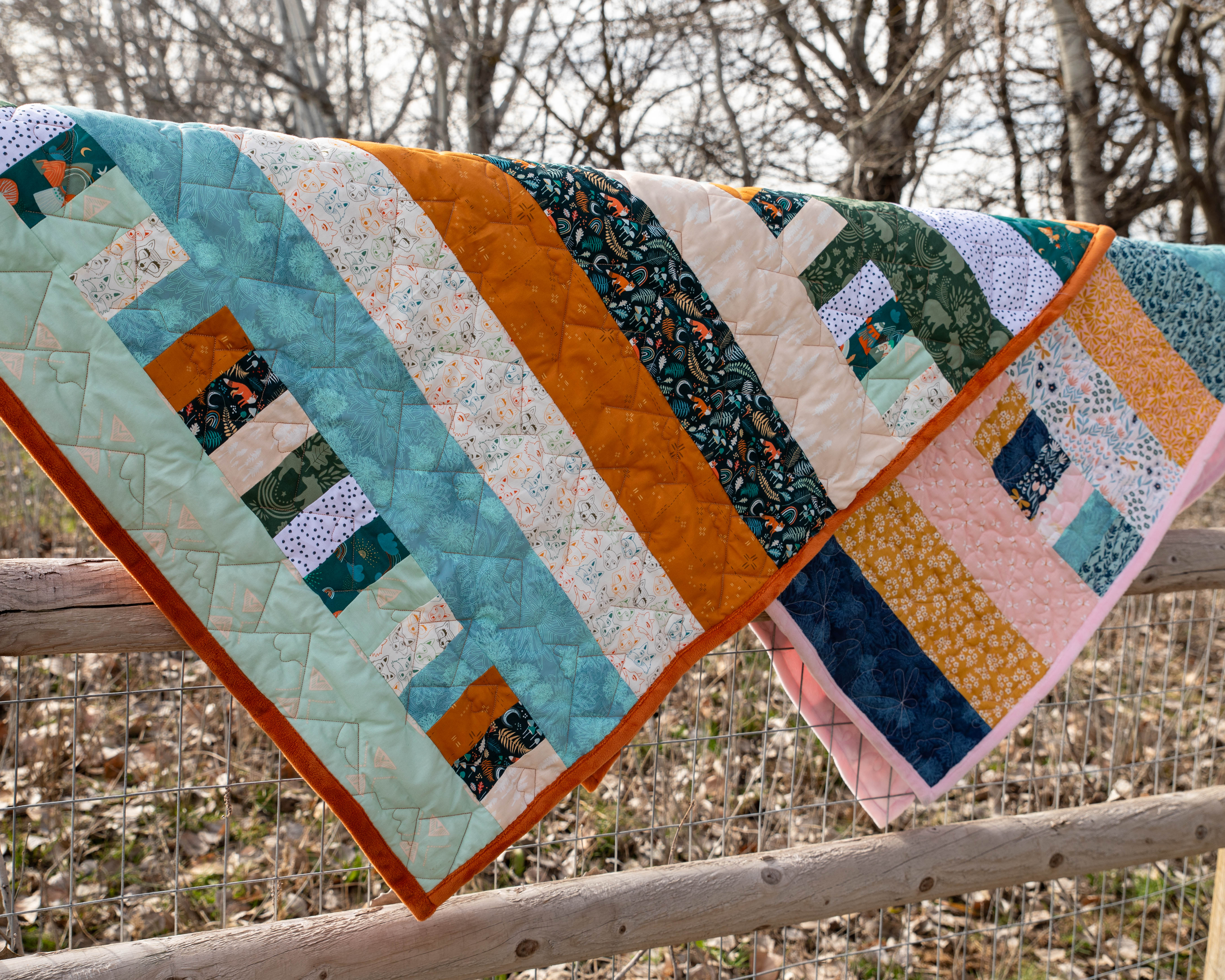 Bricks and Beams Quilt Kit - Little Swan