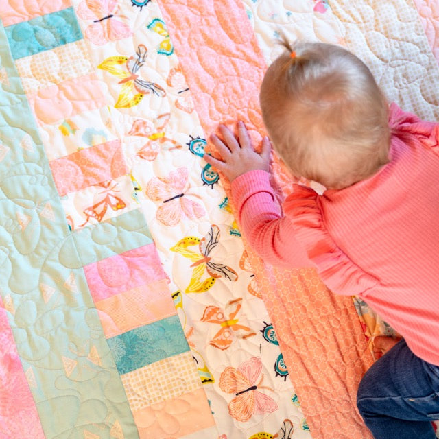 Bricks and Beams Quilt Kit - Butterflies