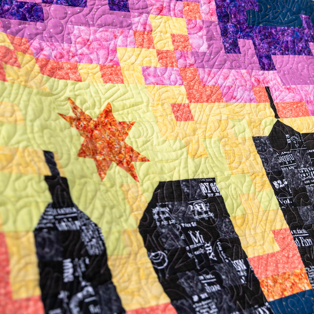 City Blocks Precut Quilt Kit