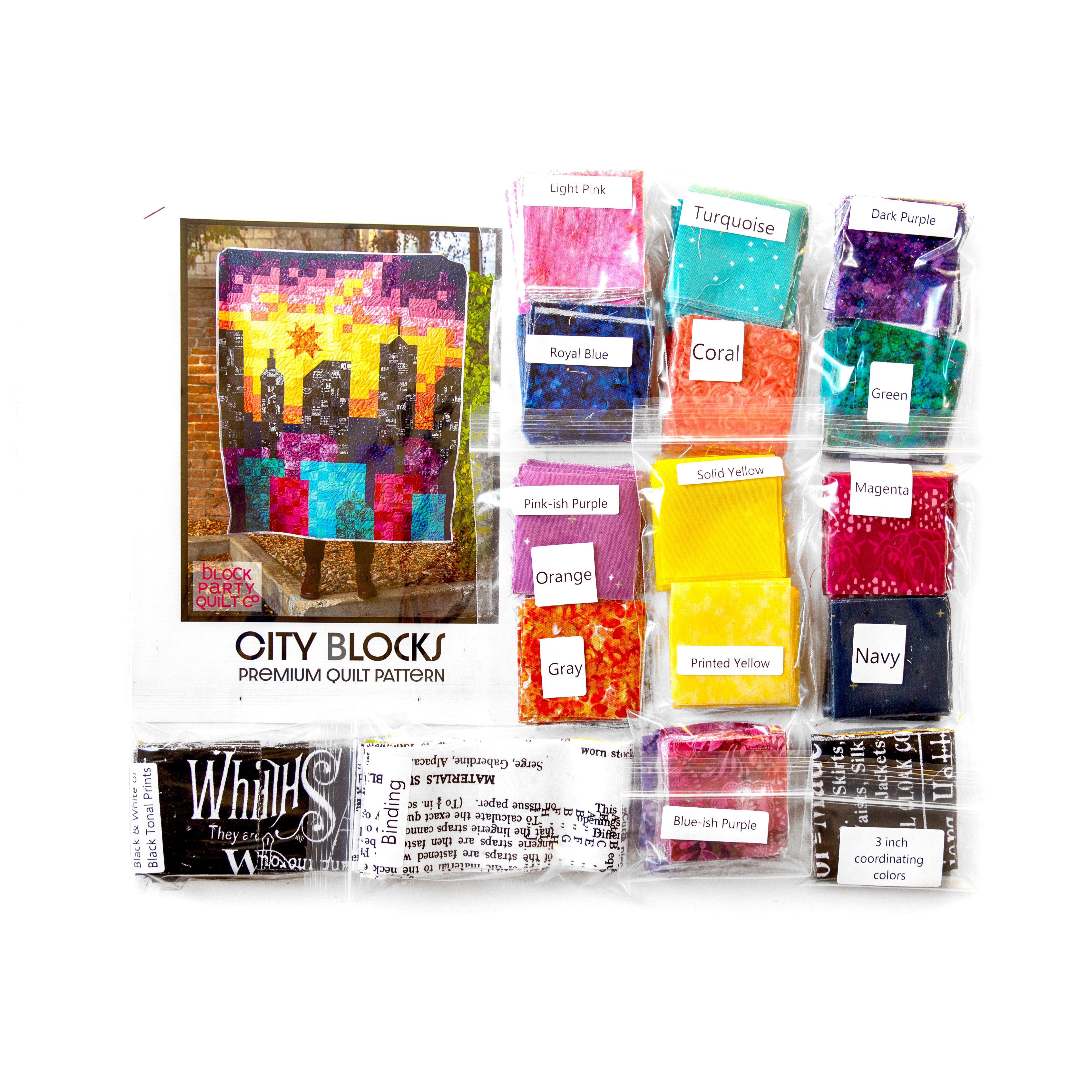 City Blocks Precut Quilt Kit