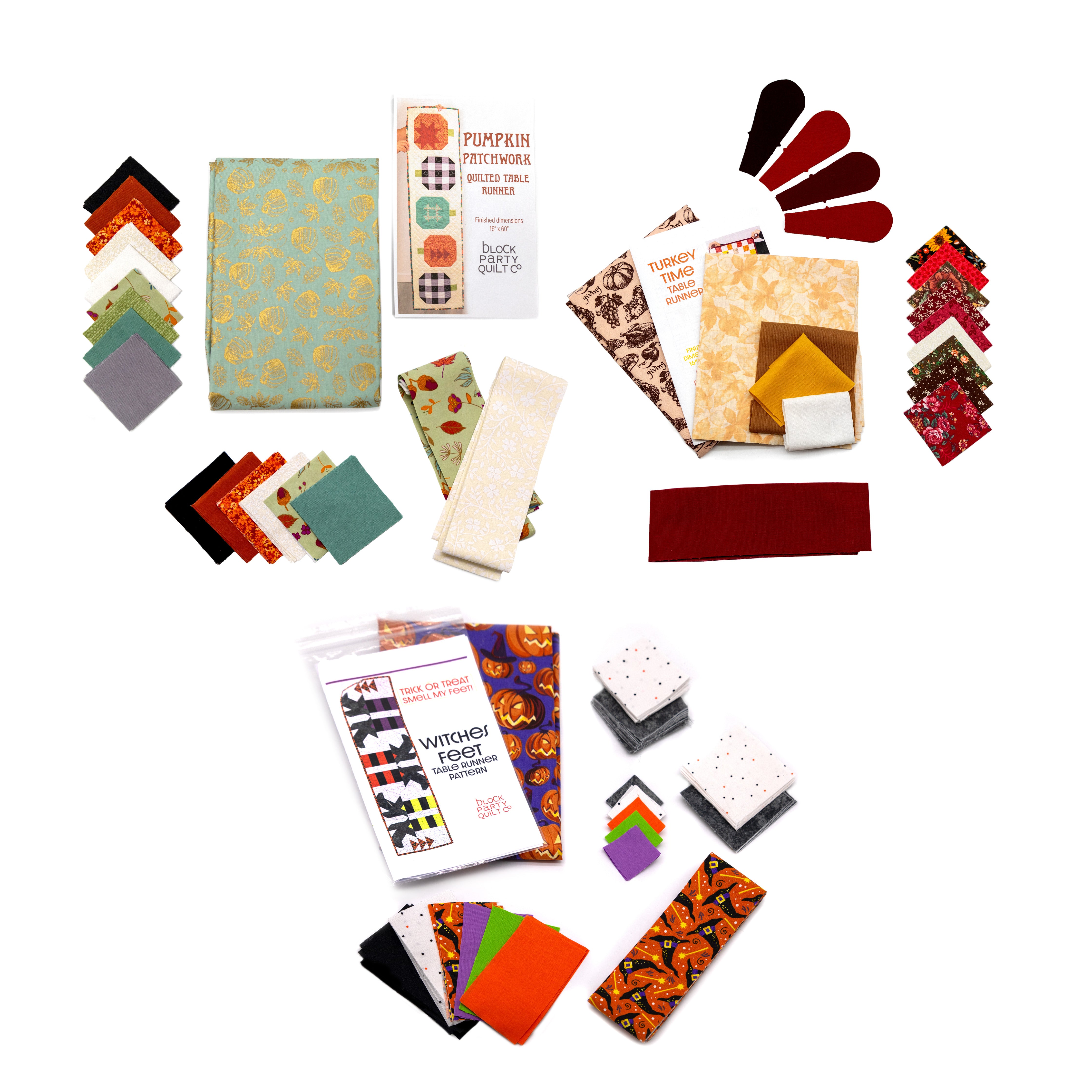 Fall Quilted Table Runner Kit Bundle