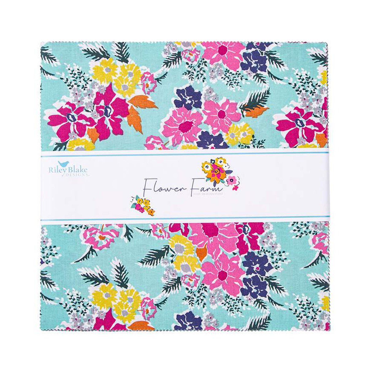 Flower Farm 5 inch charm pack by Riley Blake