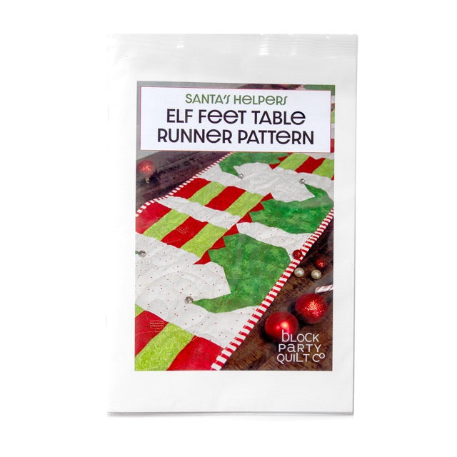 Elf Feet Quilted  Table Runner Pattern