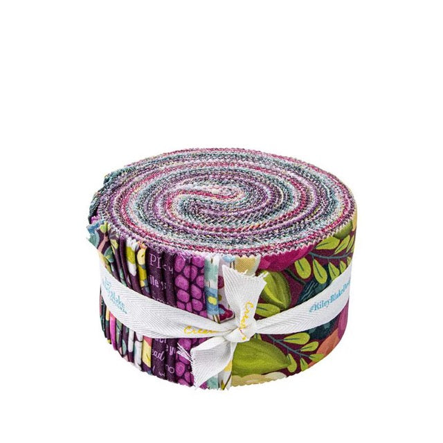 Fragrant Fields Jelly Roll Purple Floral