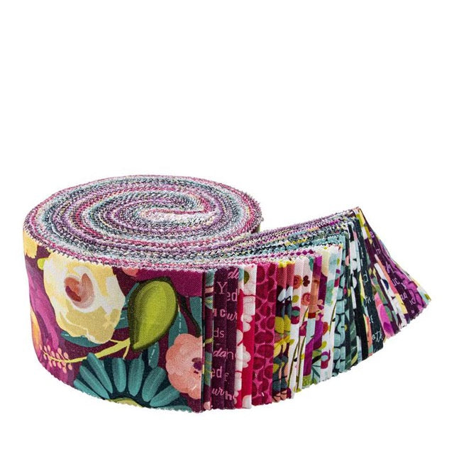 Fragrant Fields Jelly Roll Purple Floral