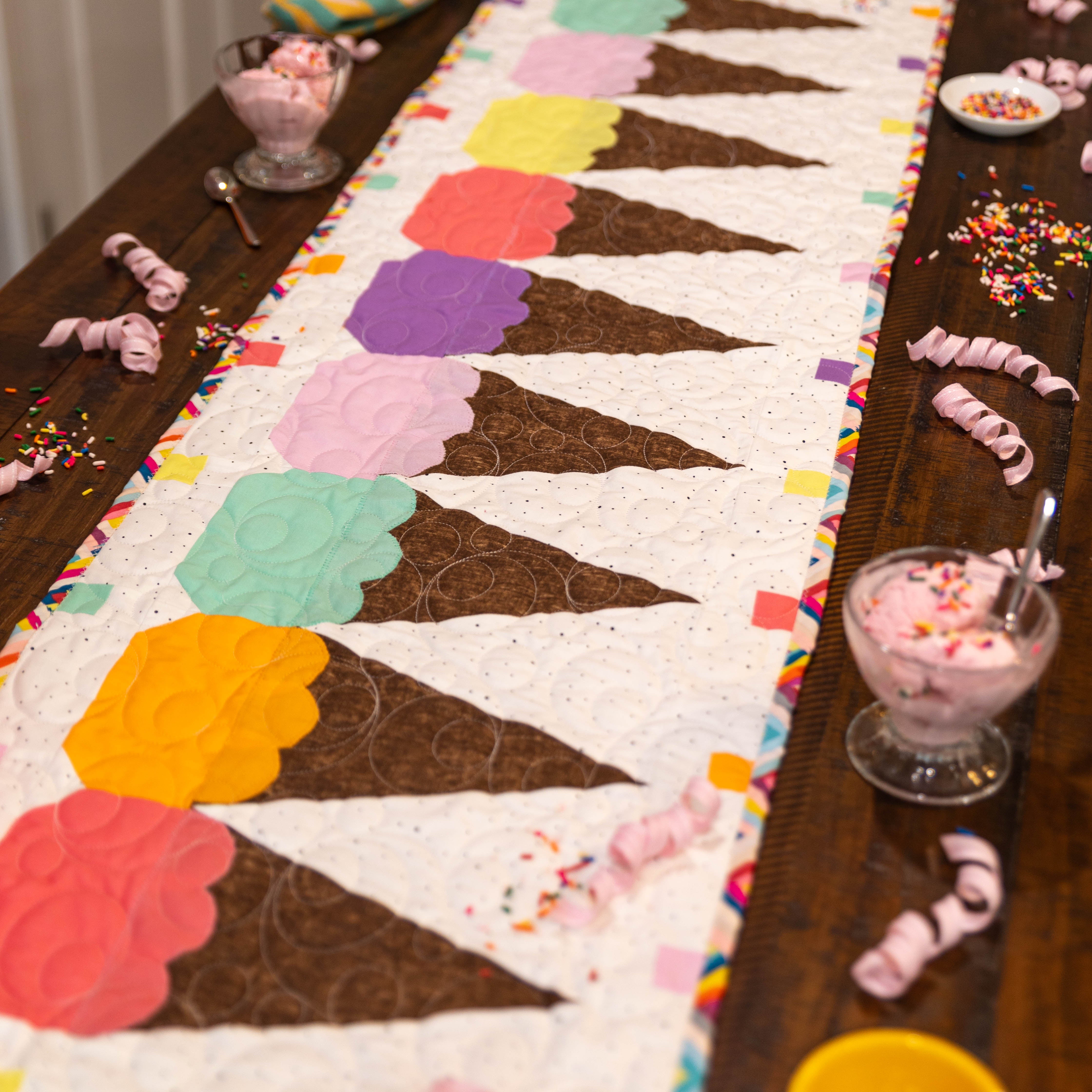 Spring Quilted Table Runner Kit Bundle - April, May, June