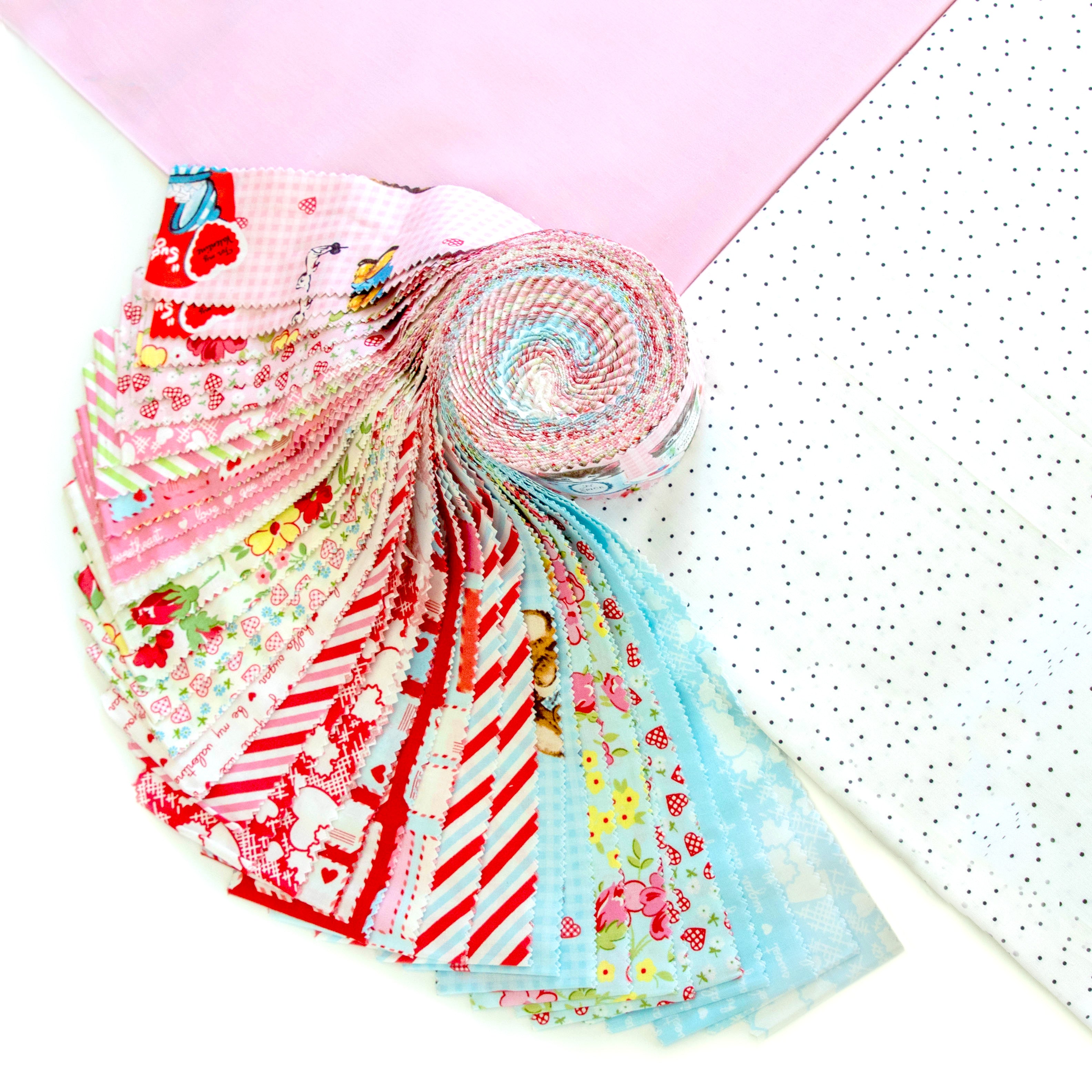 Jelly Roll Quilt Kit - 3 Different Colorways!