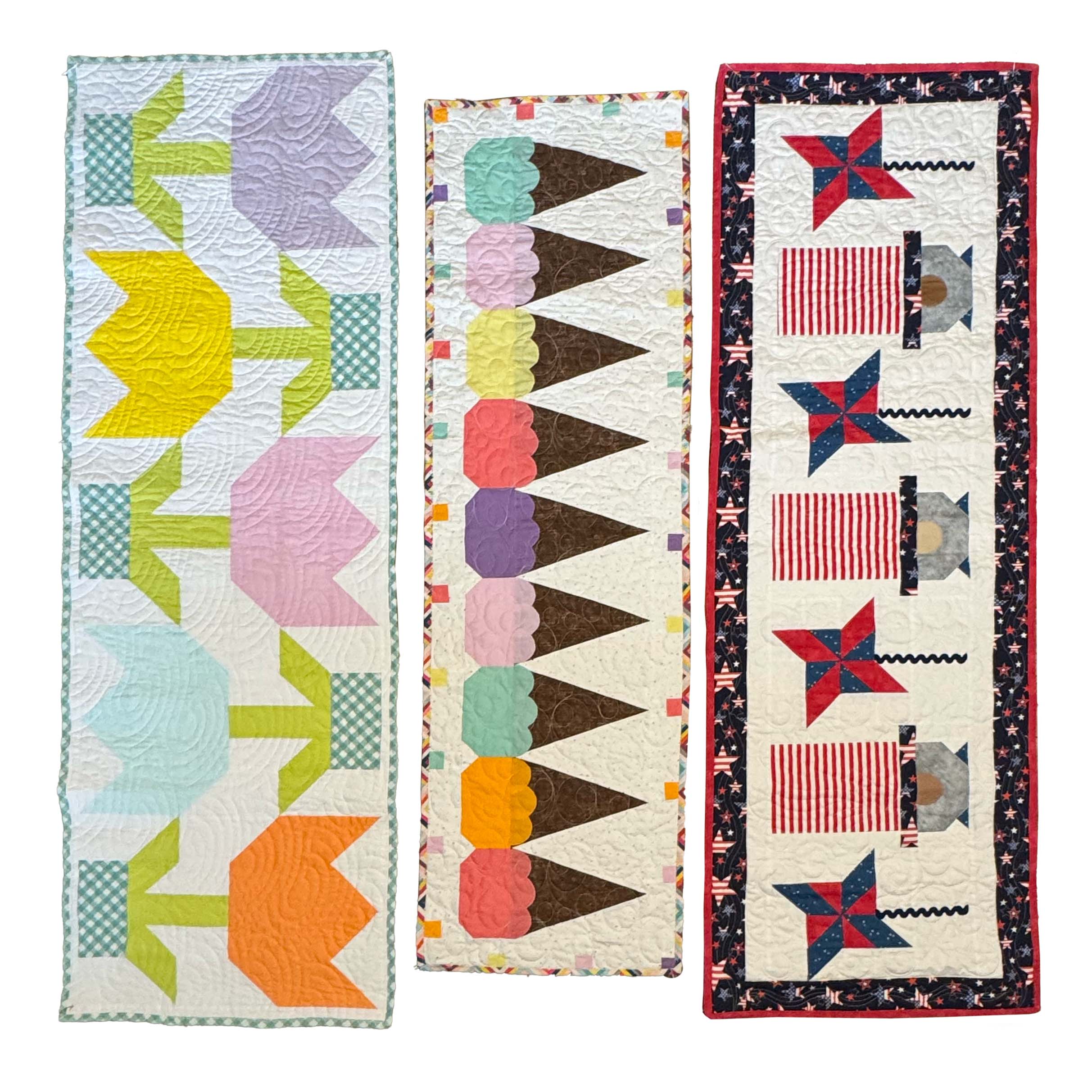 Spring Quilted Table Runner Kit Bundle - April, May, June