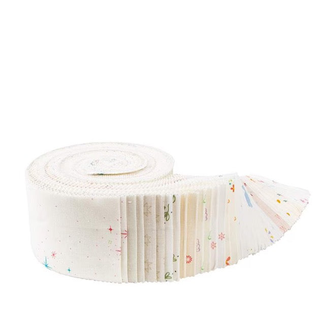 Low Volume Quilt Fabric Jelly Roll Riley Blake - Hush Hush 4