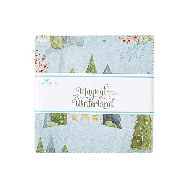 Magical Winterland 5 inch squares Riley Blake