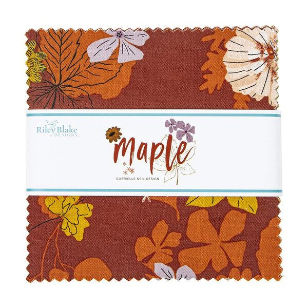 Maple 5 inch squares Riley Blake