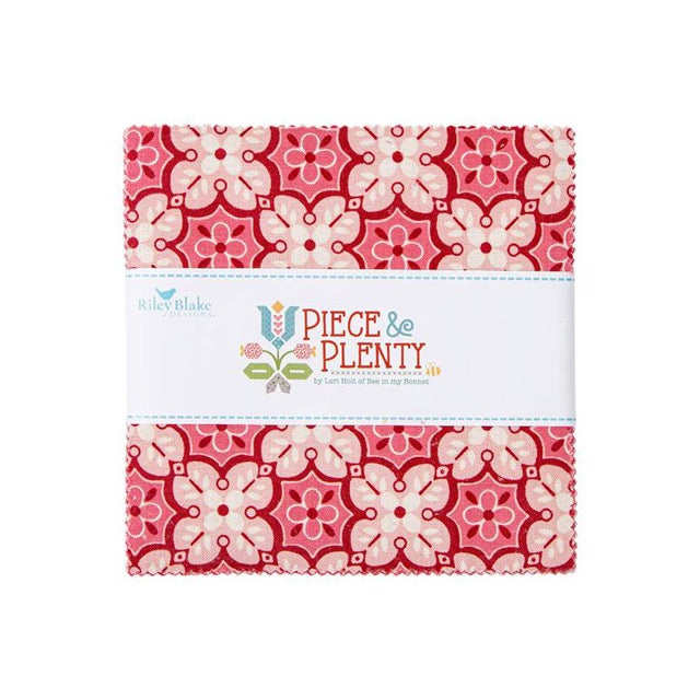 Piece and Plenty 5 inch Squares pack by Lori Holt for Riley Blake