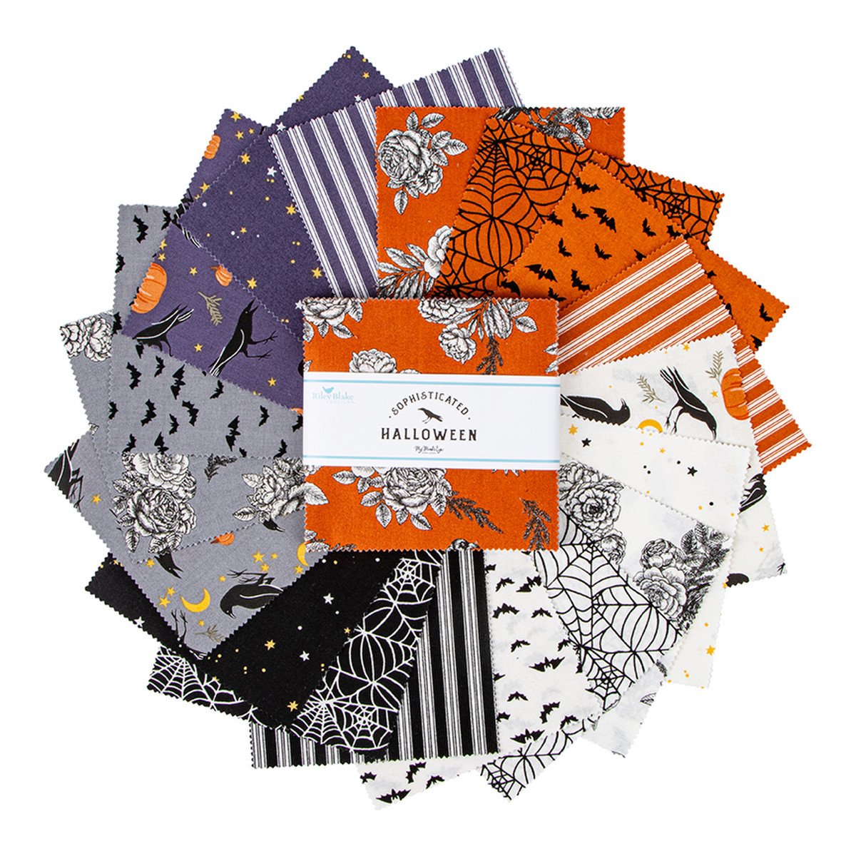 Sophisticated Halloween 10 inch squares by Riley Blake