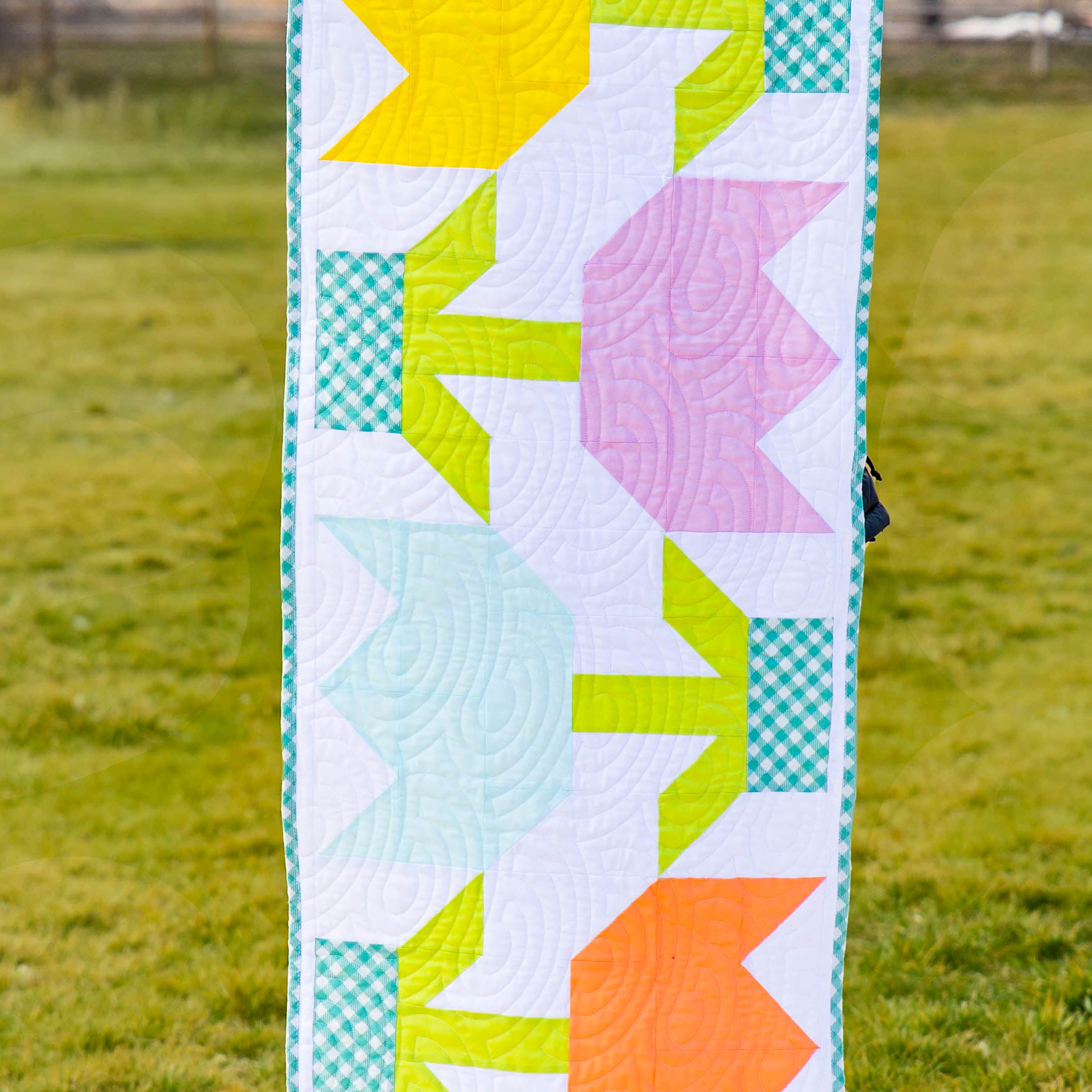 Spring Tulip Table Runner Pre-Cut Quilt Kit