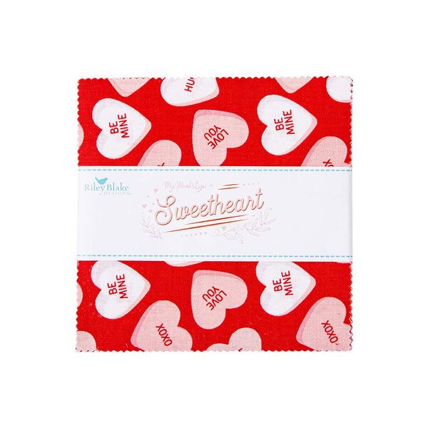 Sweethearts 5 inch Squares pack by My Minds Eye for Riley Blake