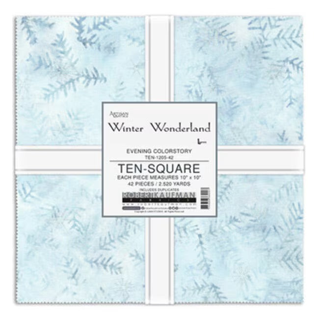 Winter Wonderland Batik Layer Cake Robert Kaufman